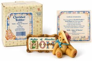 Cherished Teddies MOM Maker of Miracles 303054 1997 Enesco Box COA Vintage